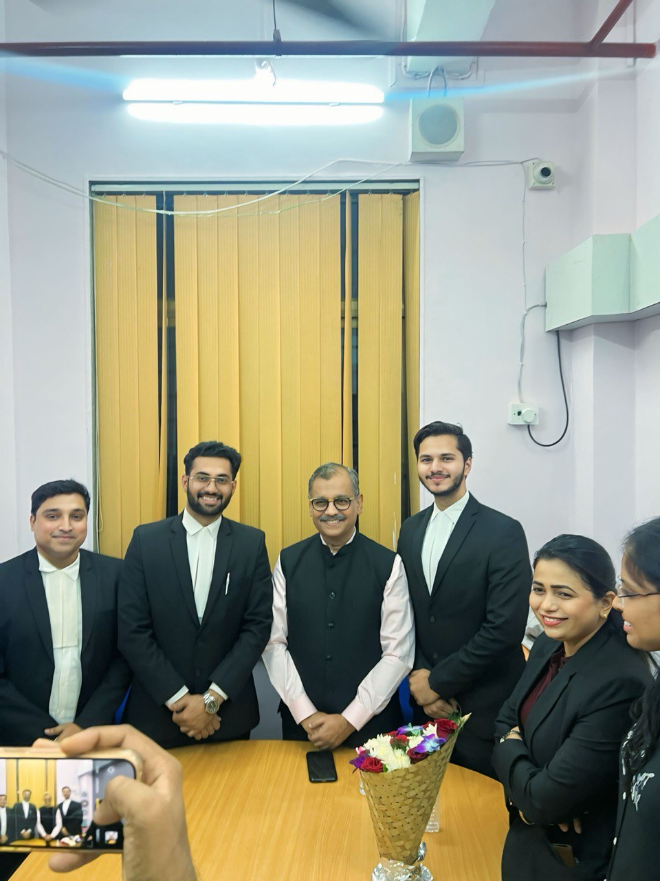 Advocate Chinmay Chorghe at a legal community meeting